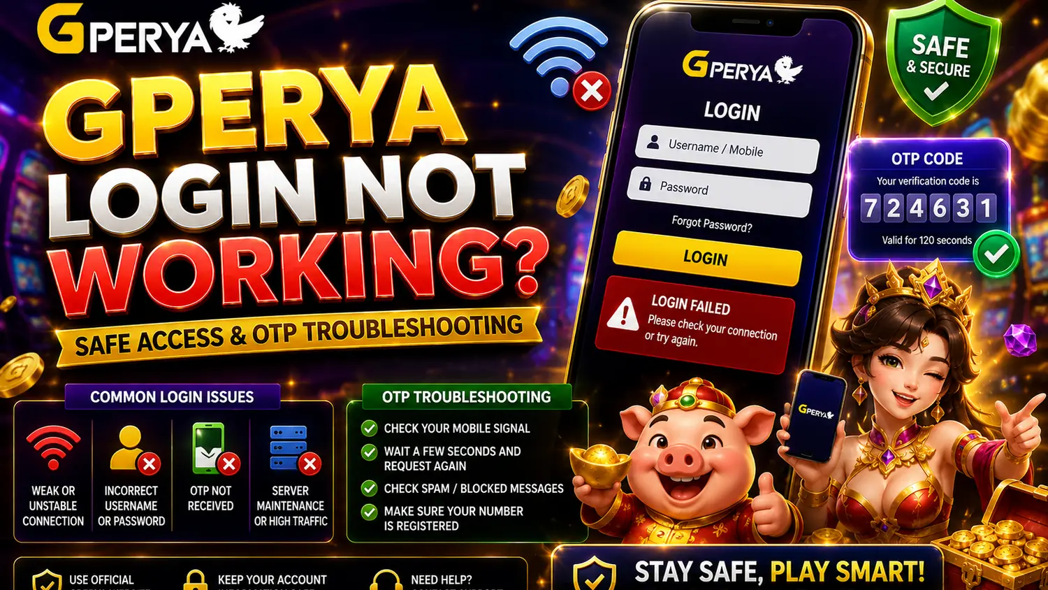 Gperya Login Not Working? Safe Access & OTP Troubleshooting